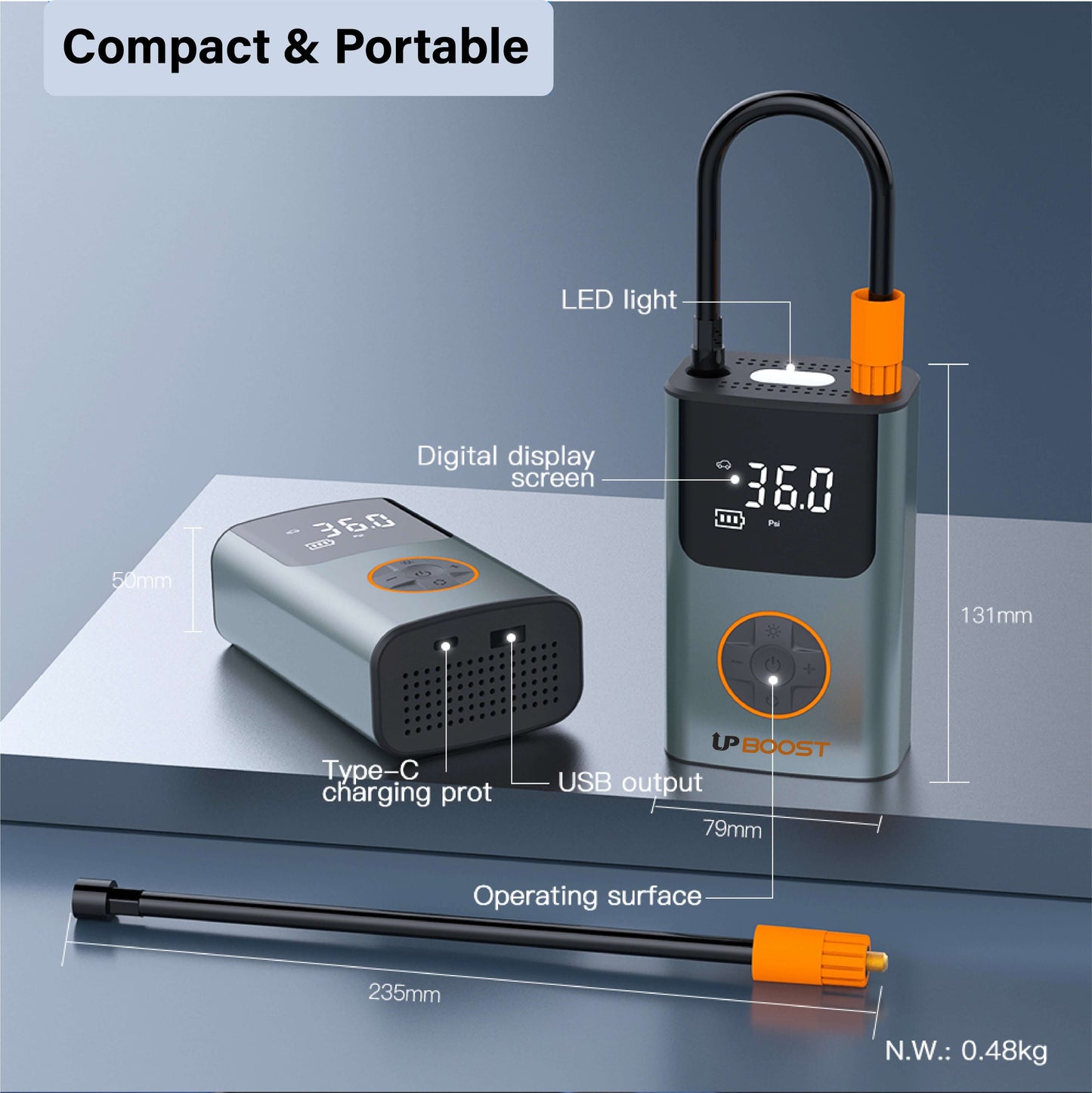 UpBoost Eco - Smart Portable Inflator